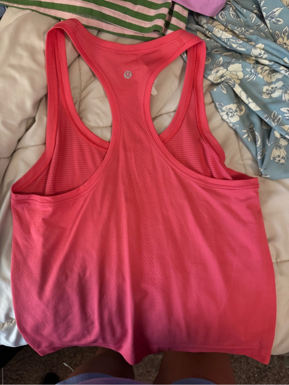 lululemon athletica Coral Pink Racerback Tank